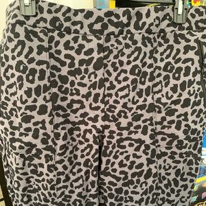 Cheetah Print Black and Grey Pants